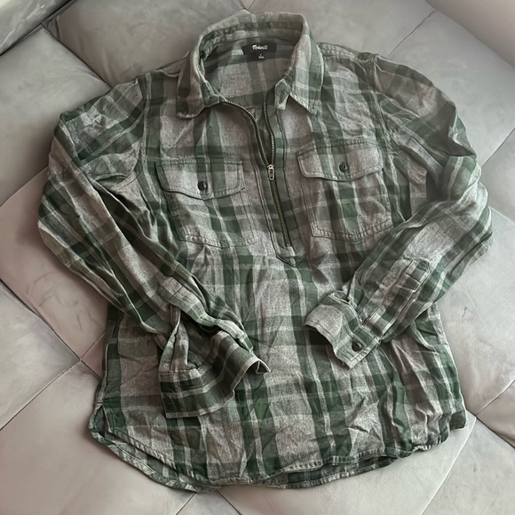 “Madewell Flannel Top size small” - Picture 1 of 6